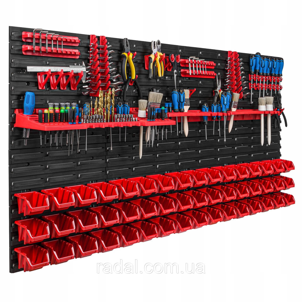 Панель для інструментів та матеріалів Kistenberg 156х78см 48 контейнерів, фото 1