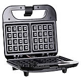 Вафельниця для бельгійських вафель вафельніца електро вафельниця з антипригарним покриттям 750 Вт Sokany SK-08070, фото 3