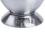 Ваги кухонні електронні з чашею для зважування продуктів до 5 кг електронна вага настільні побутові ваги для їжі Sokany SK1204, фото 4