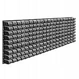 Панель перфорована для метизів Kistenberg 230х78см на 180 контейнерів з кришкою, фото 2