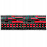 Панель для інструментів з полицями та тримачами Kistenberg 230х78см на 48 контейнерів, фото 4