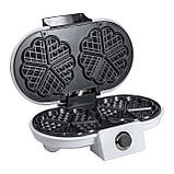 Вафельниця для бельгійських вафель універсальна електровафельниця 1200 Вт з антипригарним покриттям Sokany KJ-510, фото 5