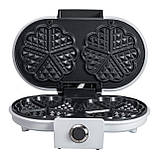 Вафельниця для бельгійських вафель універсальна електровафельниця 1200 Вт з антипригарним покриттям Sokany KJ-510, фото 6