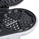 Вафельниця для бельгійських вафель універсальна електровафельниця 1200 Вт з антипригарним покриттям Sokany KJ-510, фото 7