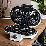 Вафельниця для бельгійських вафель універсальна електровафельниця 1200 Вт з антипригарним покриттям Sokany KJ-510, фото 8