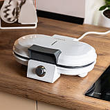 Вафельниця для бельгійських вафель універсальна електровафельниця 1200 Вт з антипригарним покриттям Sokany KJ-510, фото 9