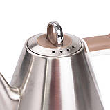 Чайник електричний 1.5 л єлектрочайник електрочайник дисковий нержавіюча сталь металевий 1100 Вт Sokany SK-SH-1083, фото 3