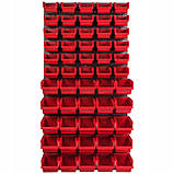 Панель для інструментів та метизів на 55 контейнерів Kistenberg 58х117см, фото 2