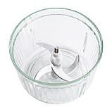 Чоппер кухонний подрібнювач для кухні електричний 2в1 з чашами 0.5 та 1,5 літра електроподрібнювач Sokany 800 Вт Білий SKYM7032B, фото 8