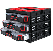 Кейс для інструментів та матеріалів з висувними органайзерами Kistenberg Tagercase 40, KTC40306B