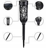 Світильник садовий на сонячній батареї SuperLED з імітацією полум’я, набір 6шт, фото 3