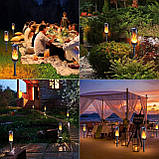 Світильник садовий на сонячній батареї SuperLED з імітацією полум’я, набір 6шт, фото 5