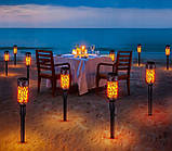 Світильник садовий на сонячній батареї SuperLED з імітацією полум’я, набір 6шт, фото 7