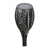 Сонячна садова LED лампа факел Flami SuperLED з ефектом полум’я, набір 4шт, фото 5