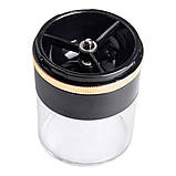 Кавомолка акумуляторна з регулюванням ступеня помелу 1200 mAh USB автоматична 250 мл портативна Sokany SK-04026, фото 6