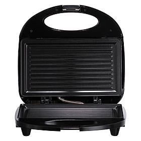 Електрогриль електрогріль для дому для бутербродів сосисок м'яса овочів мінігриль притискний контактний із захистом від перегріву