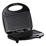 Електрогриль електрогріль для дому для бутербродів сосисок м'яса овочів мінігриль притискний контактний із захистом від перегріву, фото 2
