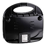 Електрогриль електрогріль для дому для бутербродів сосисок м'яса овочів мінігриль притискний контактний із захистом від перегріву, фото 6