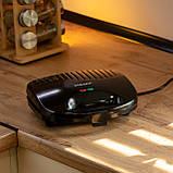 Електрогриль електрогріль для дому для бутербродів сосисок м'яса овочів мінігриль притискний контактний із захистом від перегріву, фото 9