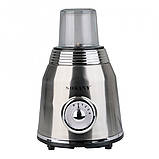 Блендер для коктейлів та смузі зі скляною чашею 1.5 літра портативний 4 режими швидкості 800 Вт Sokany SK186SS, фото 3