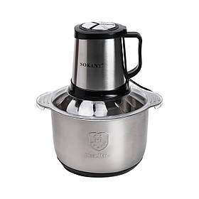 Чоппер кухонний подрібнювач для кухні електричний з чашею на 3,9 л електроподрібнювач Sokany SK-7015