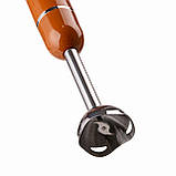 Блендер занурювальний ручний кухонний блендер для кухні 300 Вт смузі мейкер подрібнювач Sokany 1726 Помаранчевий, фото 3