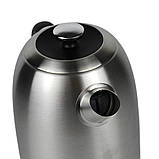 Електро чайник із термометром градусником чайник електричний металевий безшумний нержавіюча сталь єлектрочайник 1.7 л Sokany, фото 8