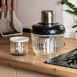Чоппер кухонний подрібнювач для кухні електричний 2в1 з чашами 0.5 та 1,5 літра електроподрібнювач Sokany 800 Вт Чорний SKYM7032B, фото 9
