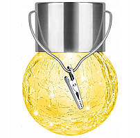 Підвісна ліхтар-гірлянда SuperLED Solar LED Куля для саду на сонячній батареї 3000K, Тепле світло