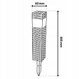 Ліхтар на сонячній батареї, набір 4шт, SuperLED стовпчик в землю, сад, тераса, доріжки, фото 6