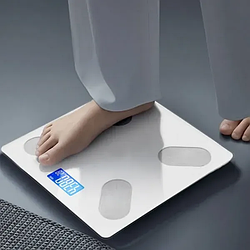 Підлогові смарт-ваги з застосунком для телефона до 180 кг Білі