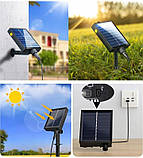 Сонячна гірлянда SuperLED Soli 10 м — 10 LED лампочок, тепле світло, водозахист IP65, пульт, зарядка USB, фото 9