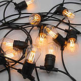 Сонячна гірлянда SuperLED Soli 10 м — 10 LED лампочок, тепле світло, водозахист IP65, пульт, зарядка USB, фото 10