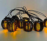 Гірлянда сонячна 20 лампочок SuperLED Flame з ефектом полум’я, IP65, фото 7