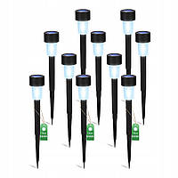 Стовпчик для газону 10шт, сонячний ландшафтний світильник Palis LumiLED
