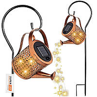 Садова сонячна лампа "Лійка" XXL з датчиком сутінків — декоративне LED освітлення для саду, тераси, балкону, SuperLED