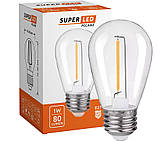 Садова гірлянда 5м з 5 LED-лампами E27 — зовнішнє декоративне освітлення з можливістю з'єднання, SuperLED, фото 6