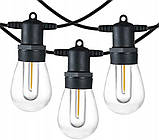 Садова гірлянда 15м з 15 LED-лампами E27 - декоративне освітлення для саду, тераси, балкона, SuperLED, фото 2