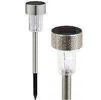 Стовпчик для газону, сріблястий сонячний ландшафтний світильник SuperLED