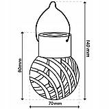 Набір з 6 підвісних сонячних ламп SuperLED Flame Ball — декоративне LED-освітлення з ефектом полум’я, IP44, фото 4