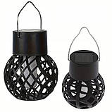 Набір з 6 підвісних сонячних ламп SuperLED Flame Ball — декоративне LED-освітлення з ефектом полум’я, IP44, фото 5