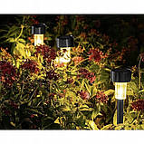 Стовпчик для газону 10шт збільшений, сонячний ландшафтний світильник, тепле біле світло, Gardlov, фото 6