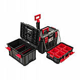 Набір ящиків для інструментів 3в1 Kistenberg Modular Solution — модульний комплект на колесах, телескопічна ручка, фото 2