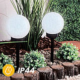 Набір садових LED‑куль 15 см на сонячній батареї 4 шт — Lumiled Atris, холодне світло 6500 K, IP44, фото 8