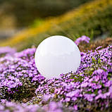 Набір садових LED‑куль 15 см на сонячній батареї 4 шт — Lumiled Atris, холодне світло 6500 K, IP44, фото 10