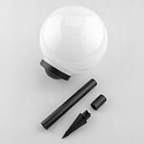 Садова LED‑куля 25 см на сонячній батареї — Lumiled Atris, холодне світло 6500 K, IP44, фото 3