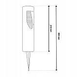 Набір садових круглих сонячних LED‑стовпчиків 4 шт — Burgo Lumiled, нейтральне біле світло 4000 K, чорний корпус, IP44, фото 3