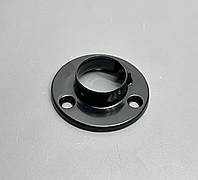 Флянець кріплення для меблевої труби в шкаф стальний d25 тримач трубний чорний R-11/M GIFF