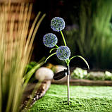 Лампа на сонячній батареї «Кульбаба» з RGB підсвіткою, серії Pilus, IP44, садовий декоративний світильник, 71 см, фото 6