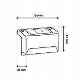 Комплект із 4 сонячних LED світильників Lumiled серії STICO — нейтральне біле світло 4000 K, монтаж для сходів/тераси, захист IP44, фото 3